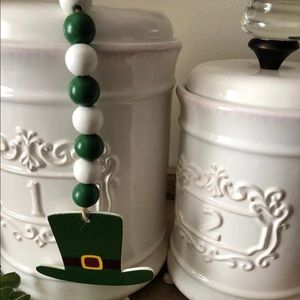 St. Patrick’s Day Wood Bead Pendant